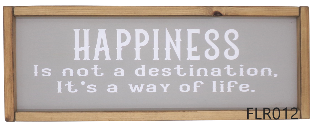 Happiness is not a destination, It's a way of life.