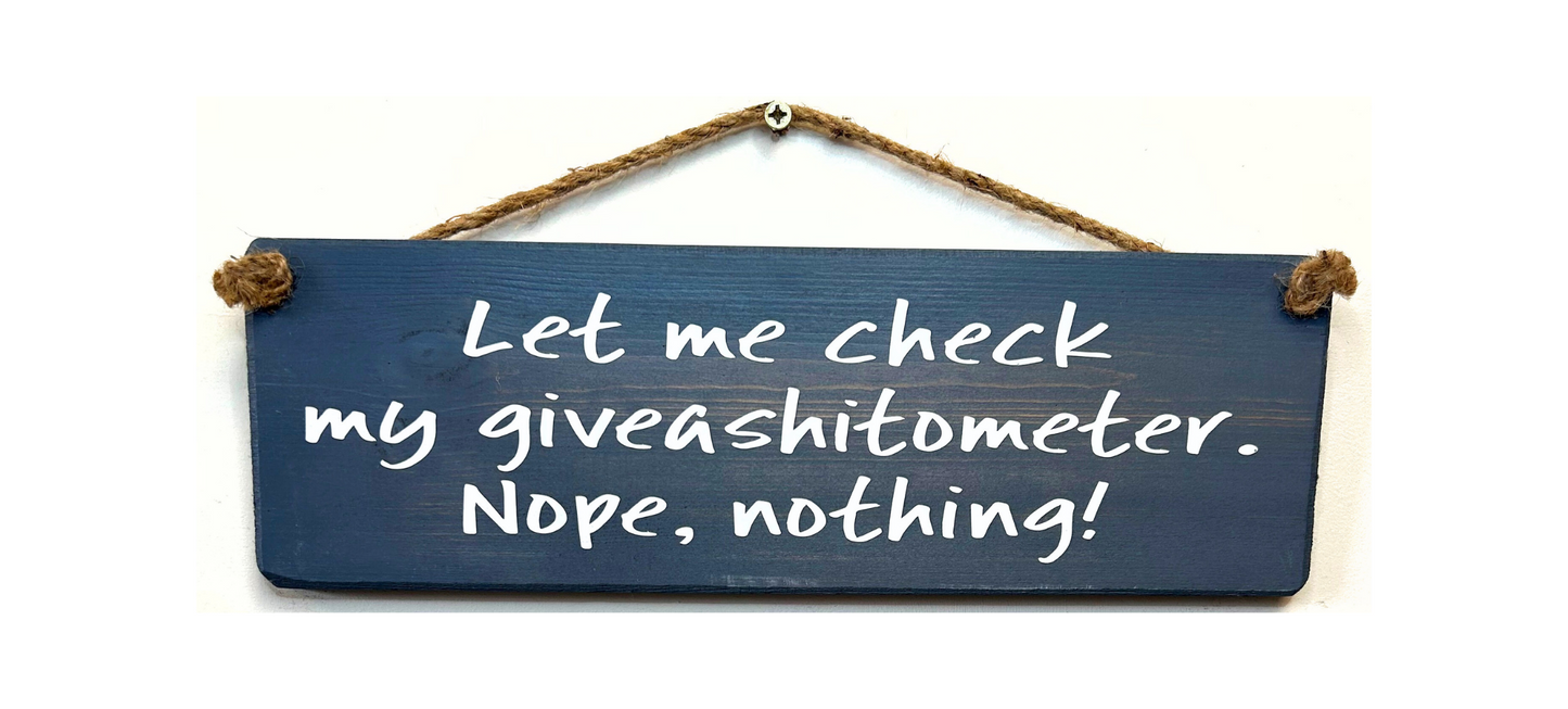 Let me Check my Giveashit…