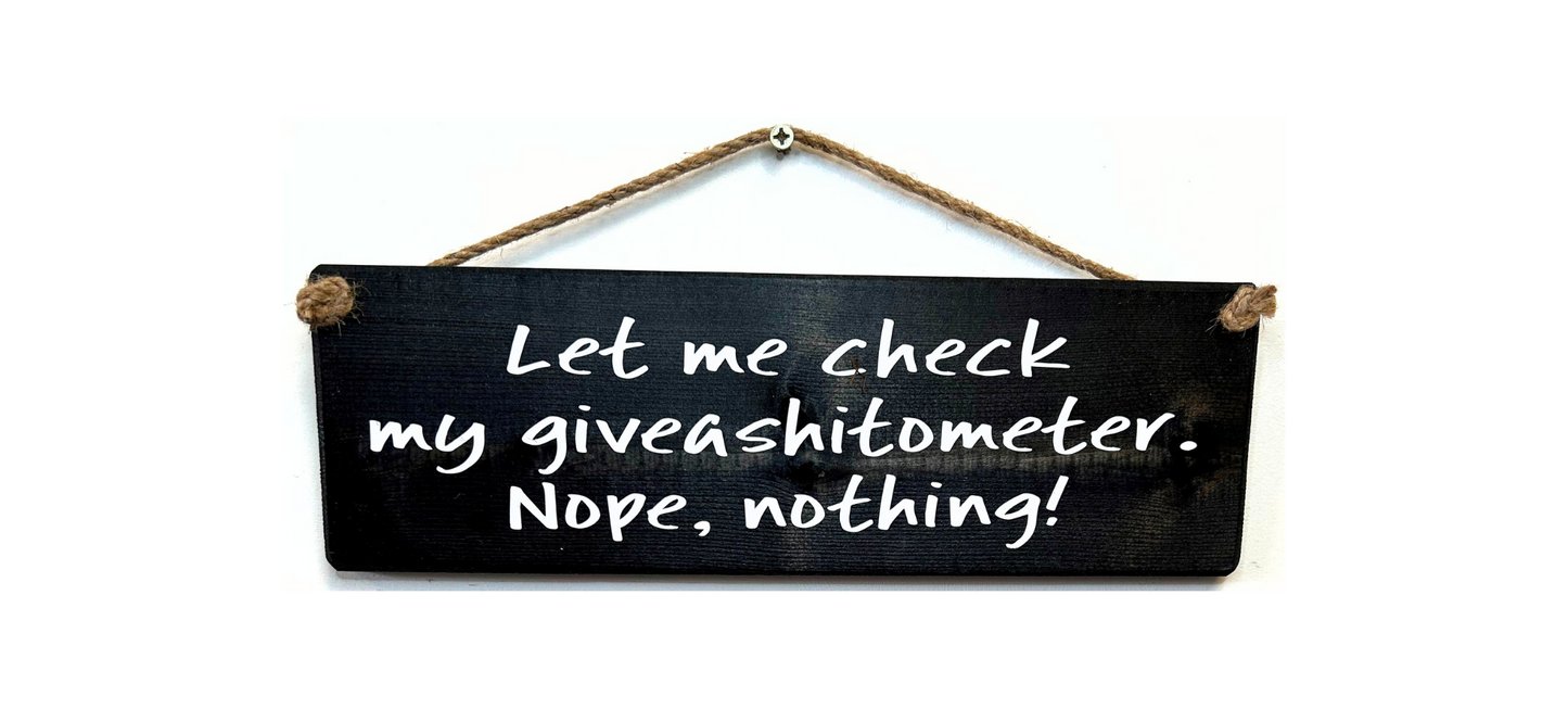 Let me Check my Giveashit…