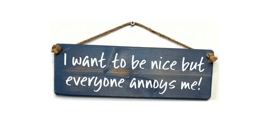 I want to be nice, but everyone annoys me