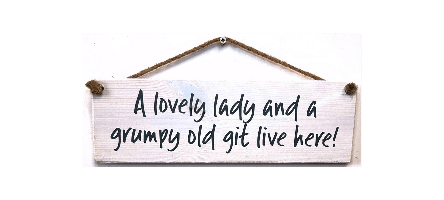 A Lovely Lady and a grumpy old git live here!