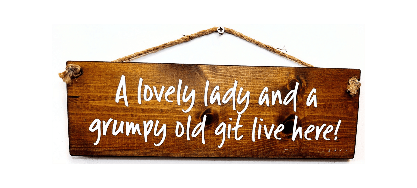 A Lovely Lady and a grumpy old git live here!