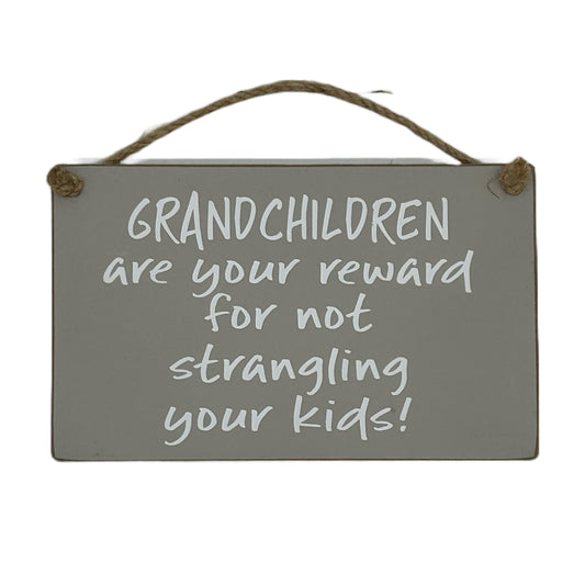 Grandchildren are your reward for not strangling your kids!