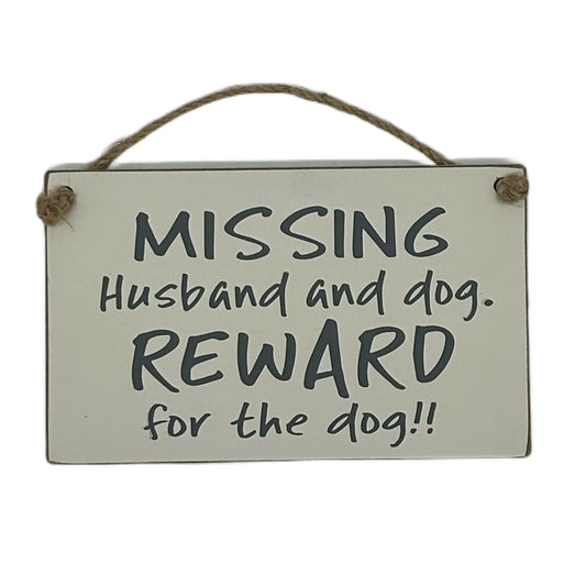 MISSING, husband and dog, reward for the dog!