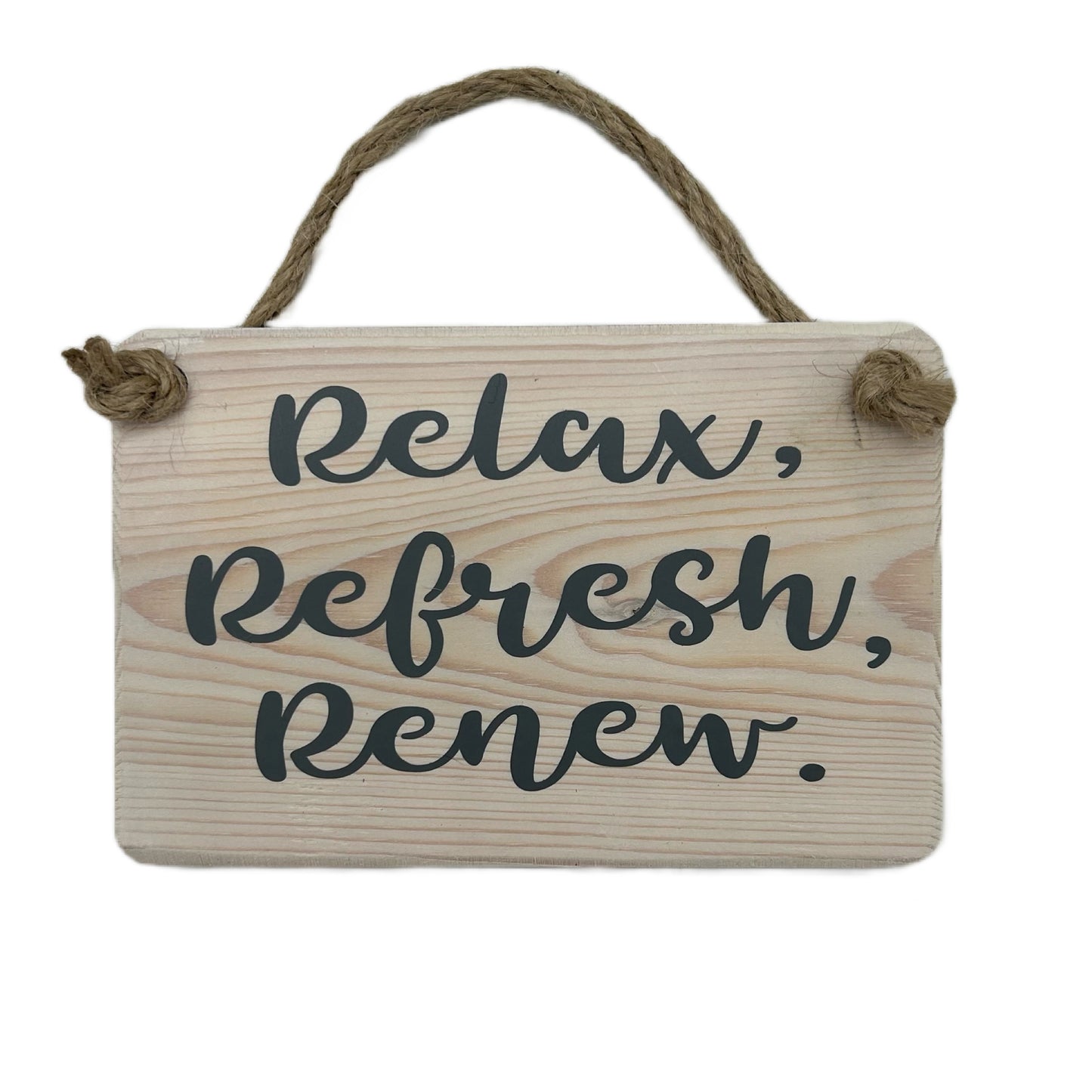 Relax, refresh, Renew
