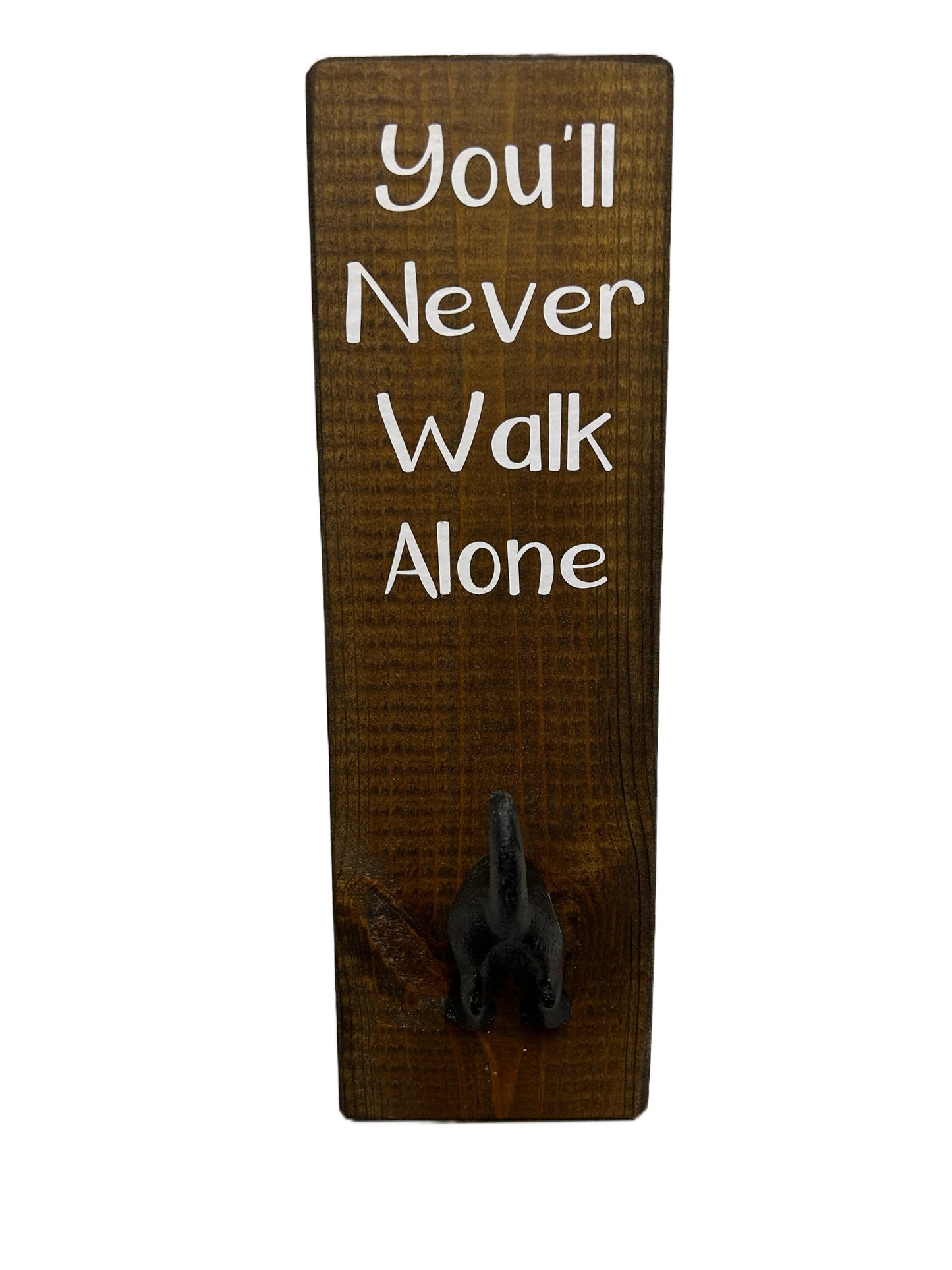 You'll Never Walk Alone Wall mounted Dog Bum Lead Hook