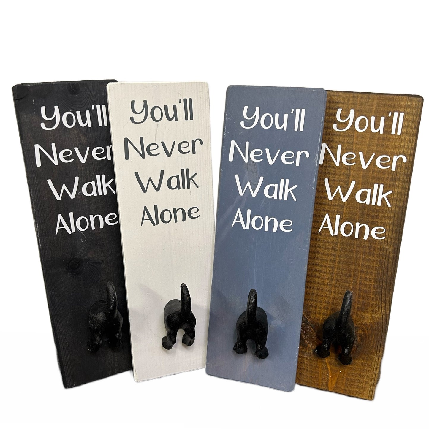 You'll Never Walk Alone Wall mounted Dog Bum Lead Hook