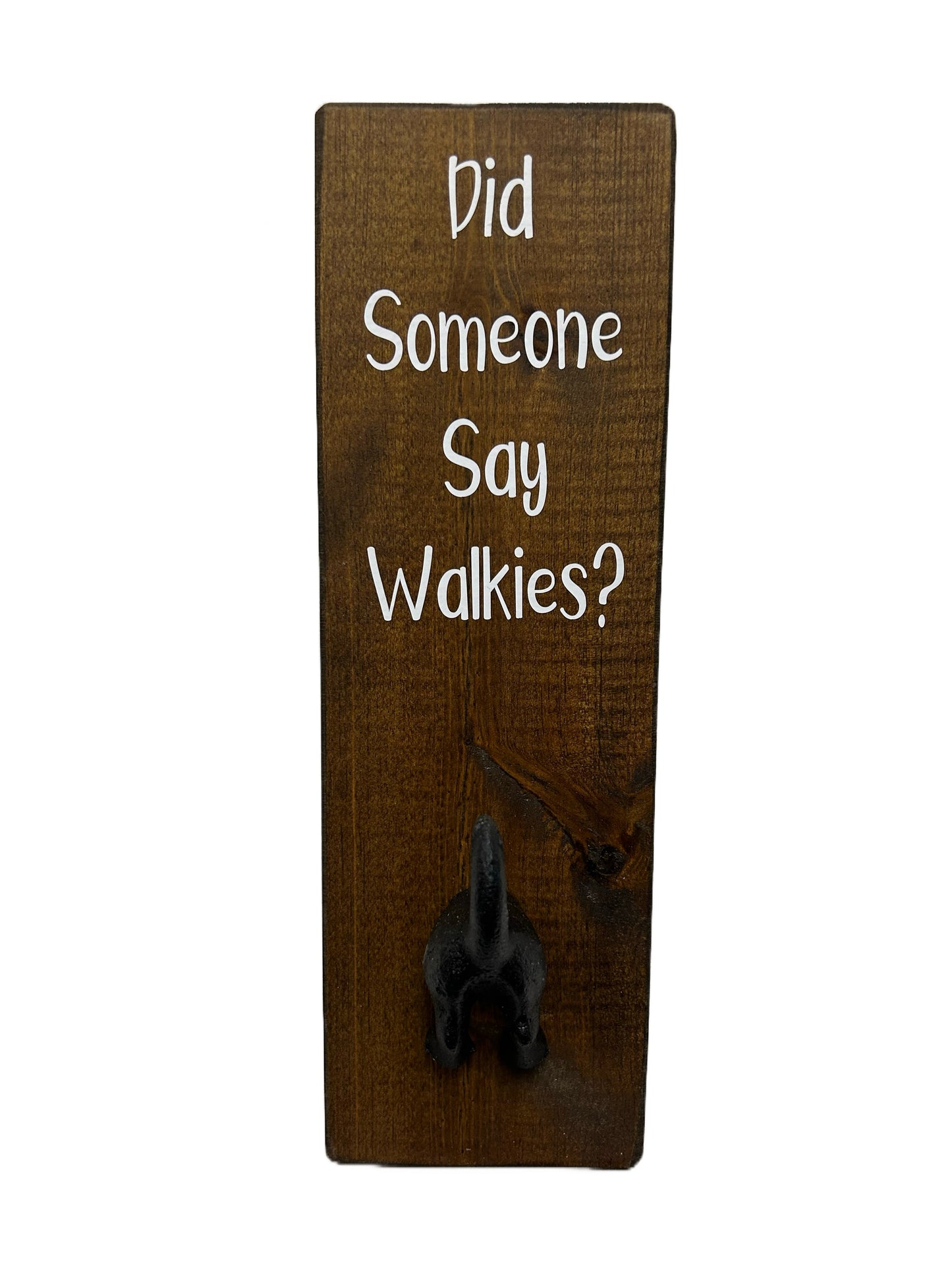 Did Someone say Walkies? Wall mounted Dog Bum Lead Hook