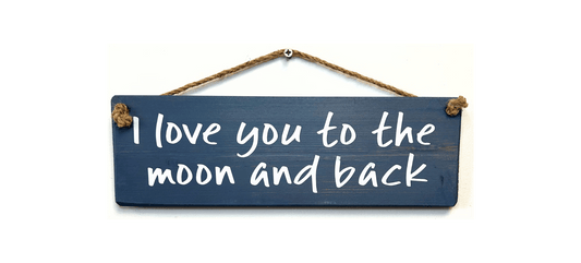 I love you Moon to the moon and back