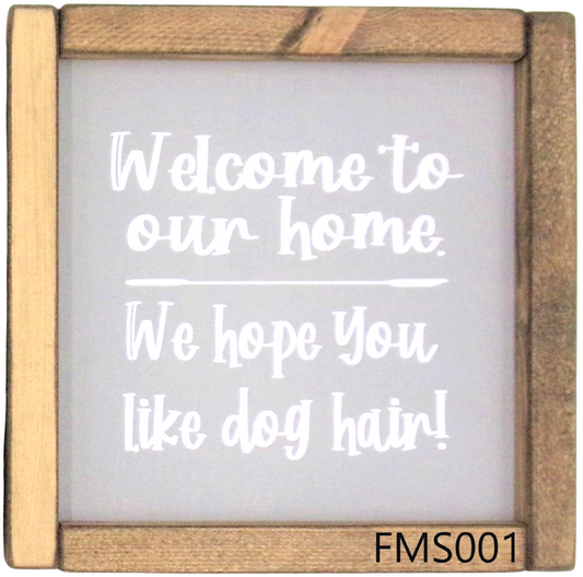Welcome to our home…...