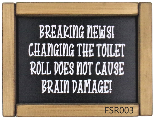 BREAKING NEWS! Changing the toilet roll….