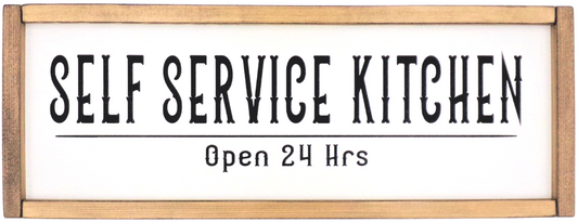 Self Service Kitchen. Open 24 Hrs