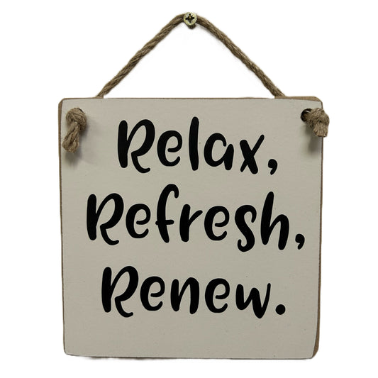 Relax, refresh, Renew