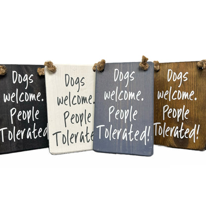 Dogs welcome