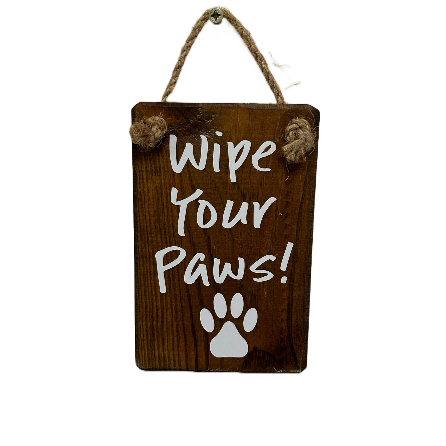 Wipe your paws
