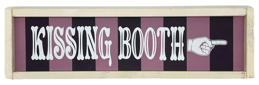 Kissing Booth Framed Carnival Sign