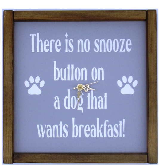 There is no snooze button