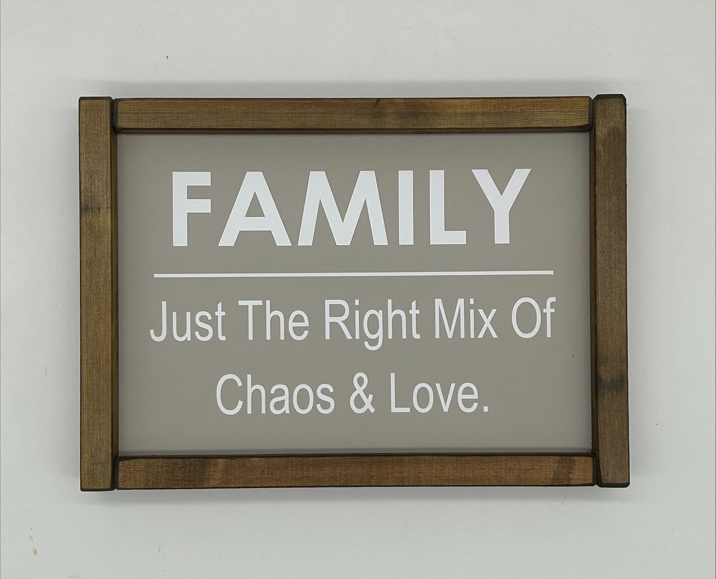 Family, just the right mix of chaos and love