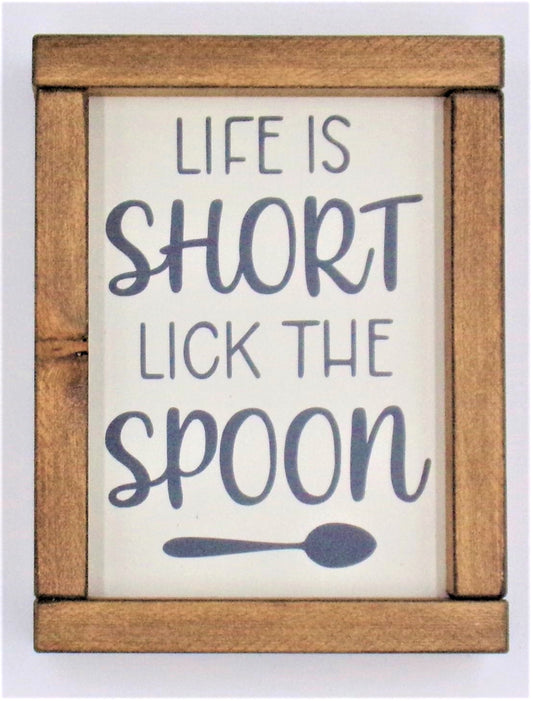 Life is short, tick the spoon