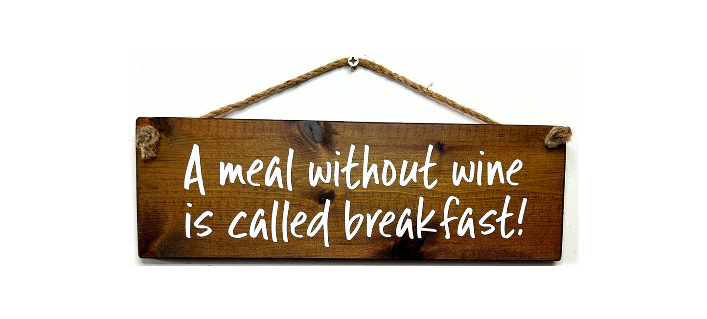 A Meal Without Wine