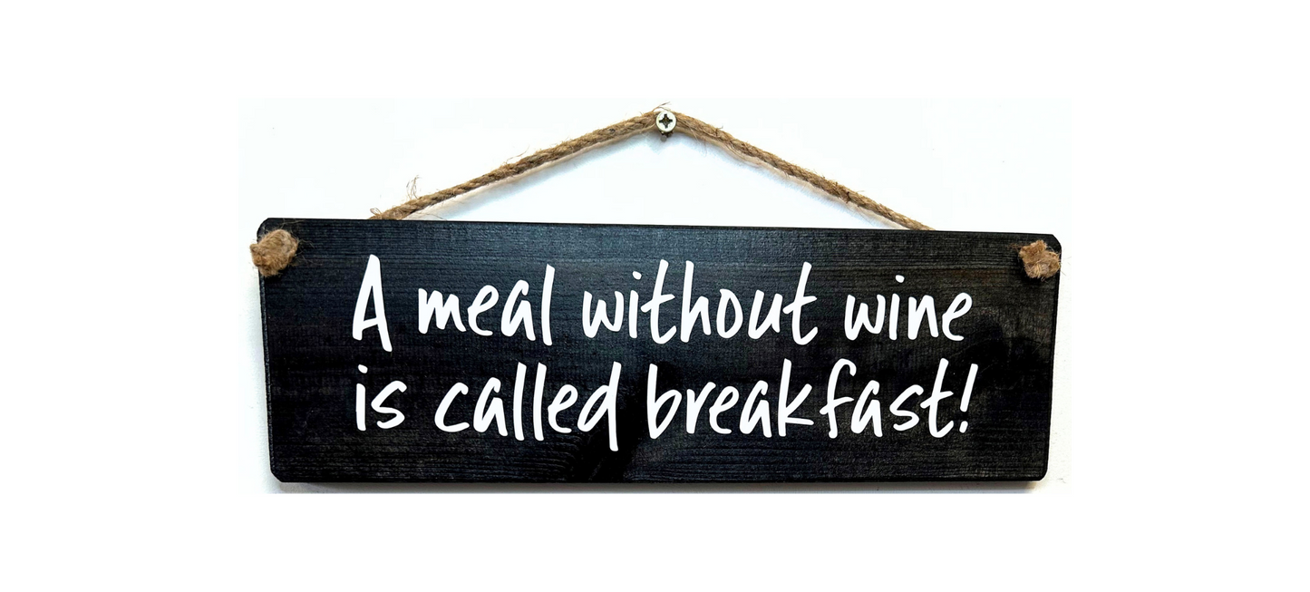 A Meal Without Wine