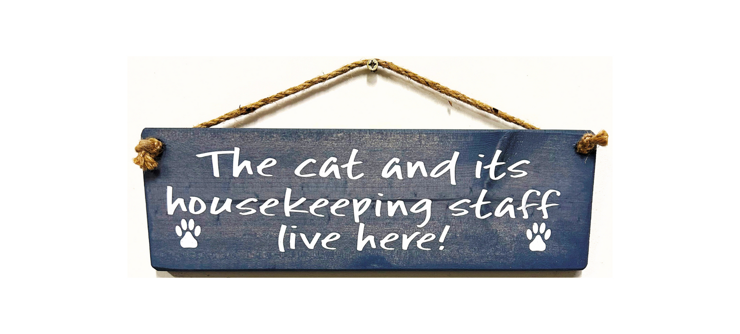 The Cat and it's Housekeeping Staff