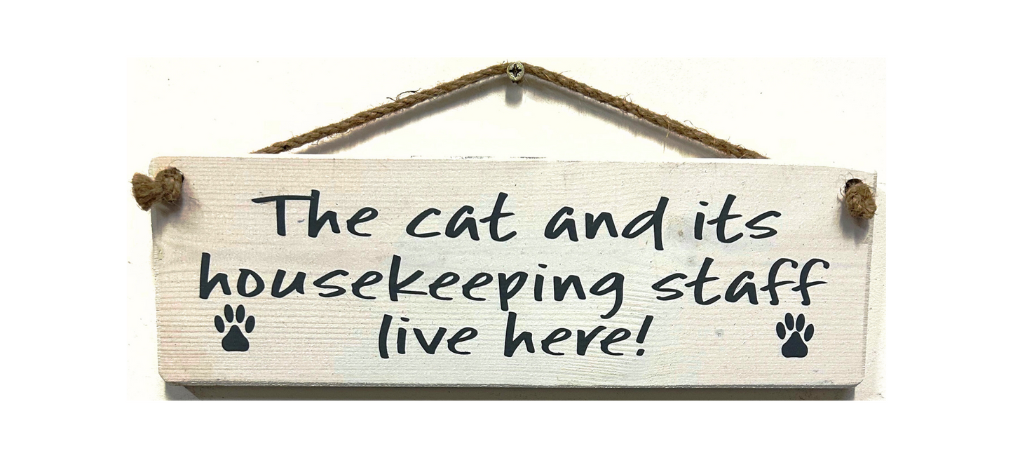 The Cat and it's Housekeeping Staff