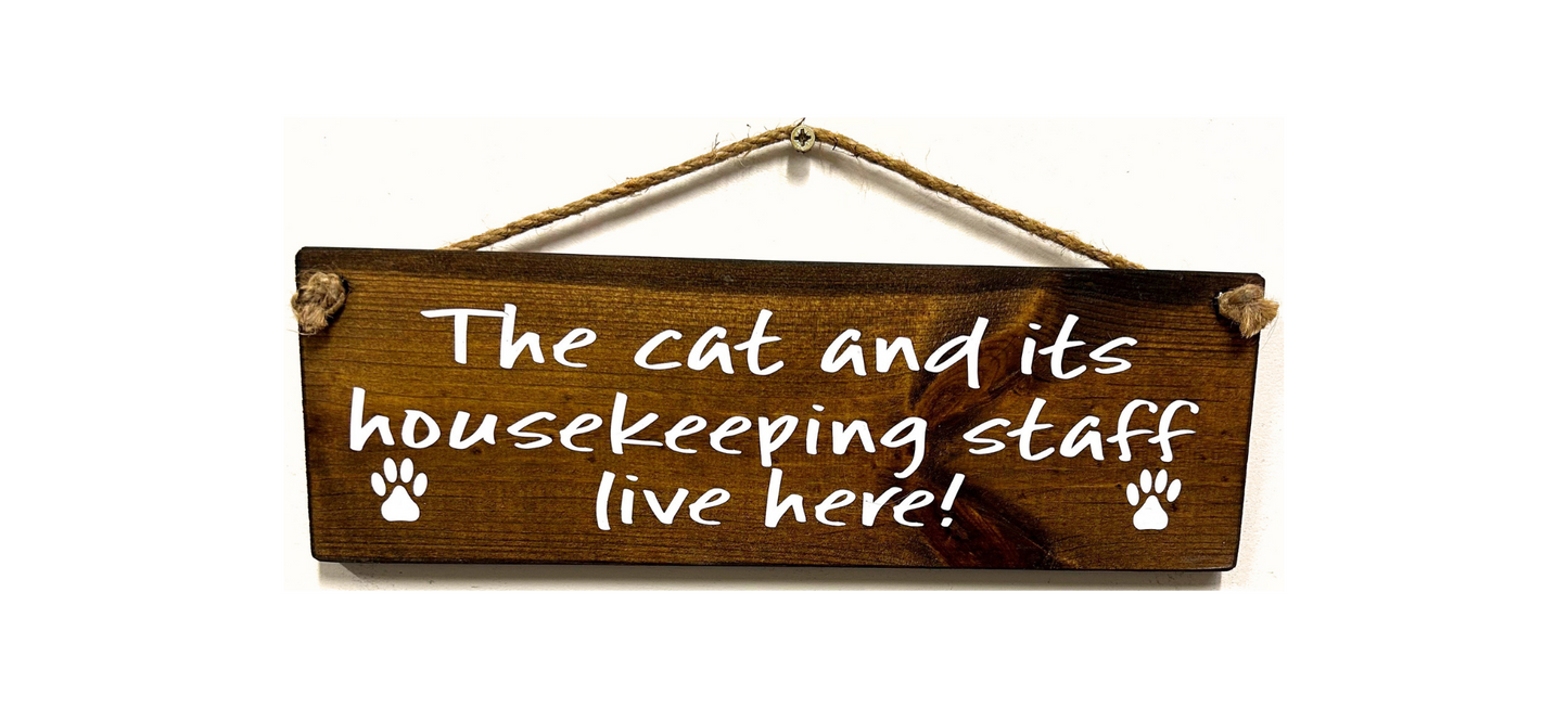 The Cat and it's Housekeeping Staff
