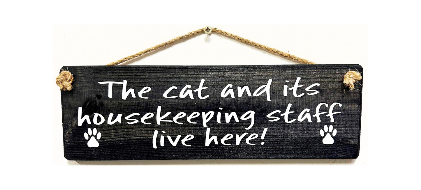 The Cat and it's Housekeeping Staff