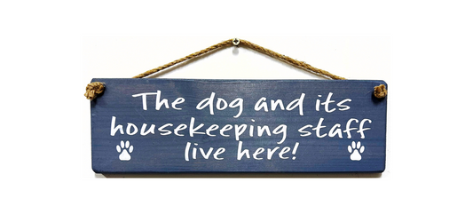 The Dog and it's Housekeeping Staff