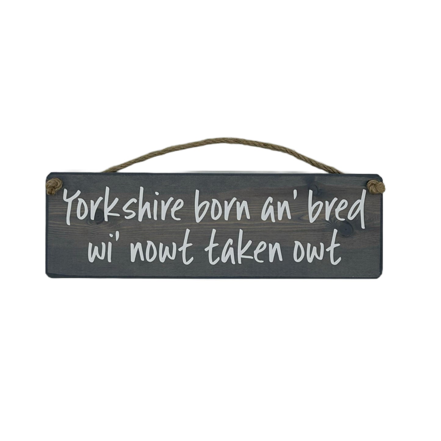 Yorkshire born & bred