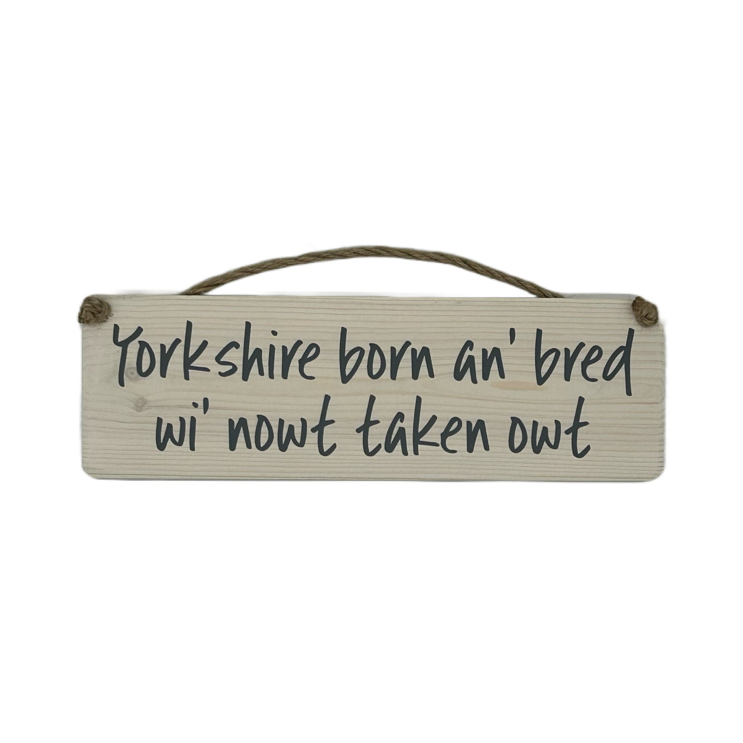 Yorkshire born & bred