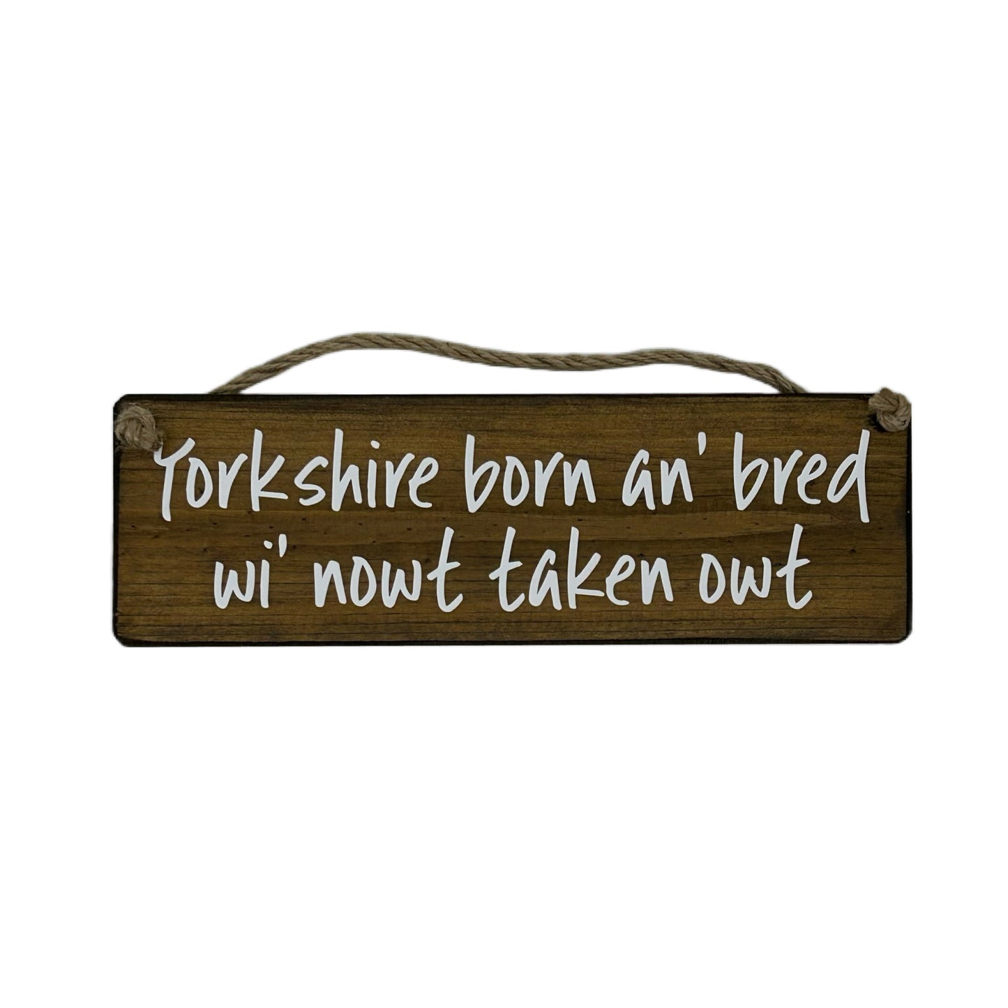 Yorkshire born & bred