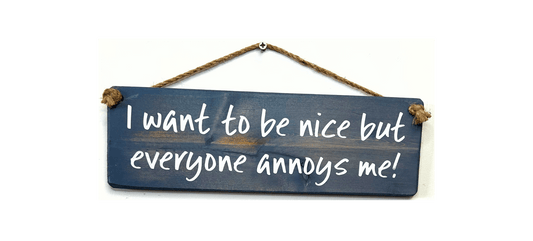 I want to be nice, but everyone annoys me