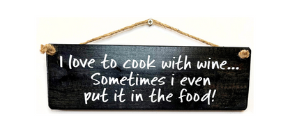I love to cook with wine