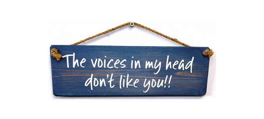 The voices in my head don't like you
