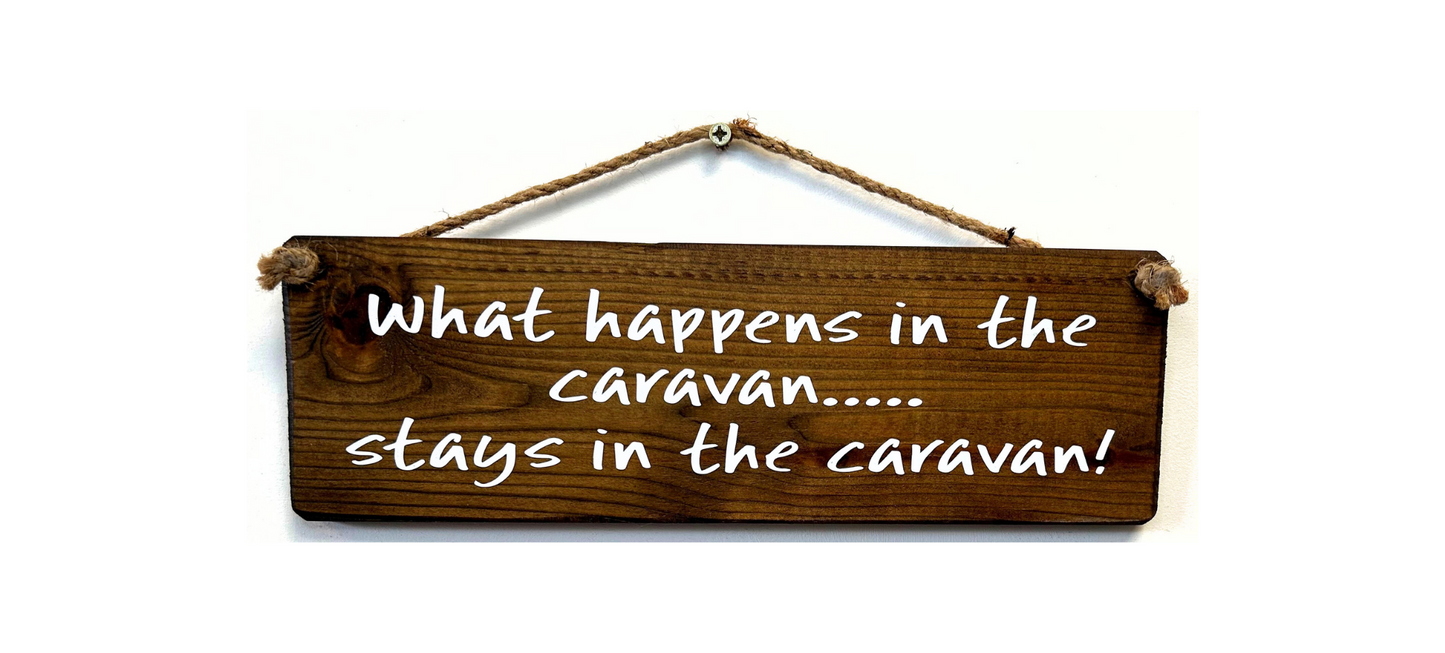 What happens in the caravan…..