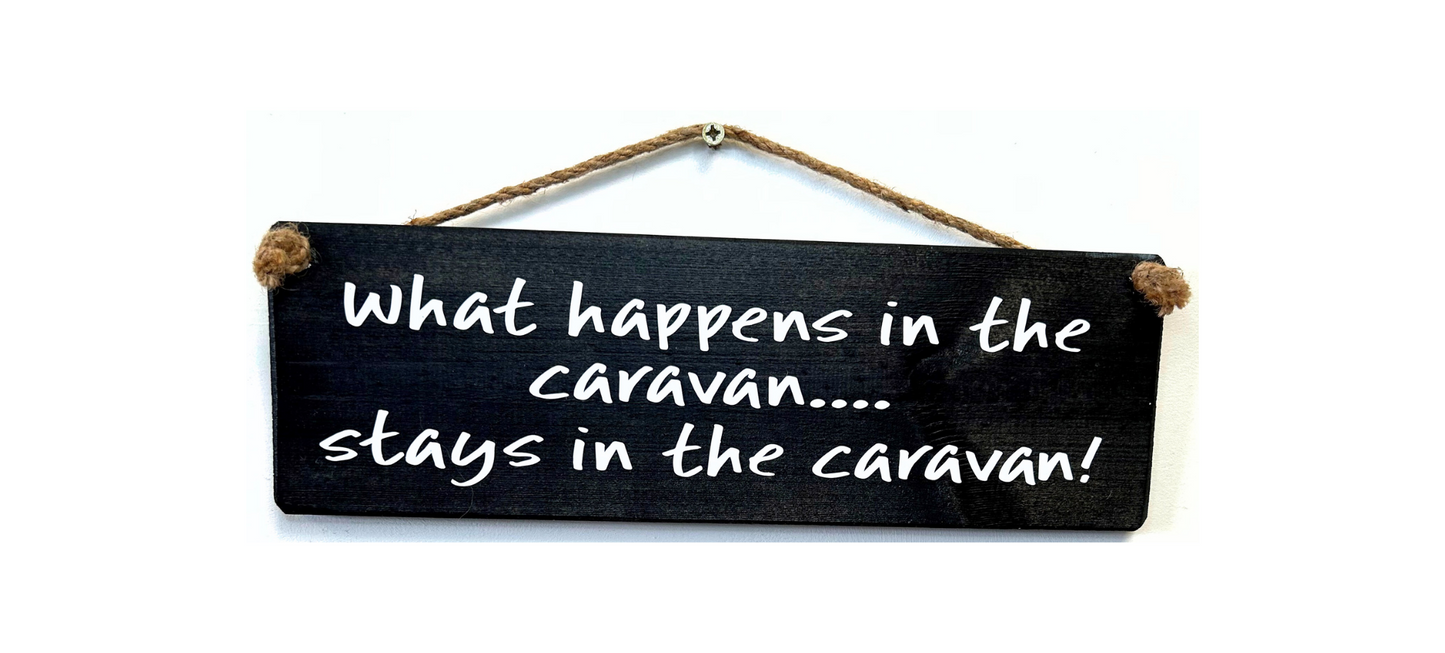 What happens in the caravan…..