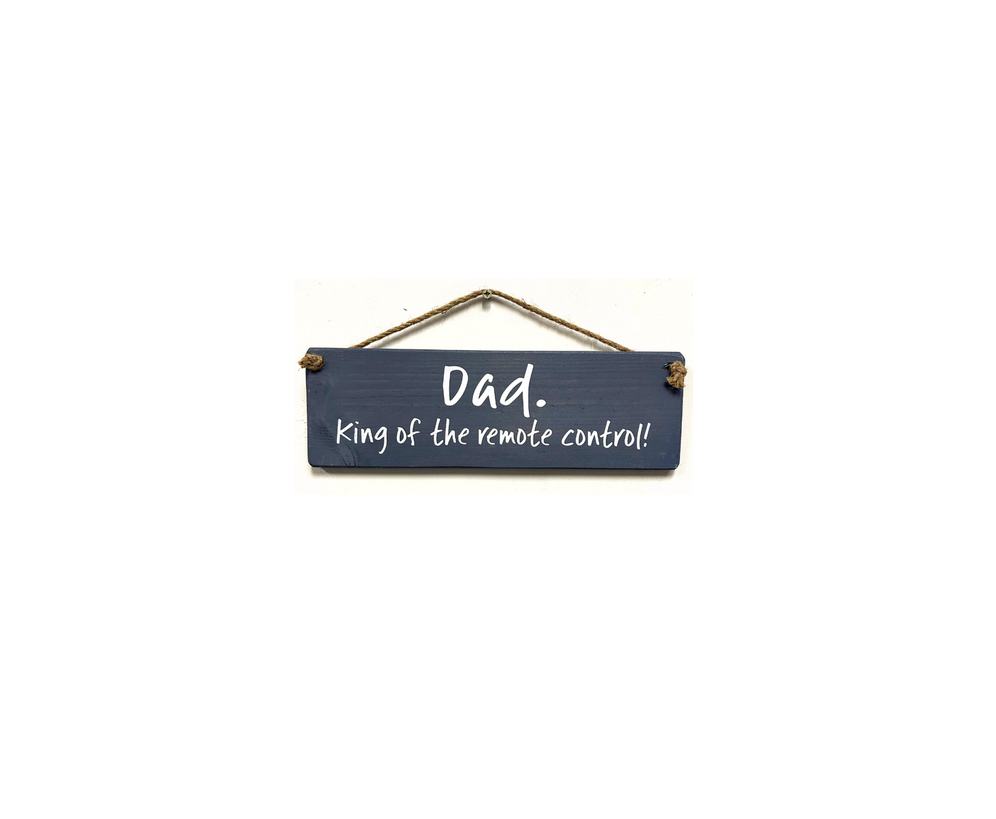 Dad, King of the Remote Control.