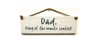 Dad, King of the Remote Control.