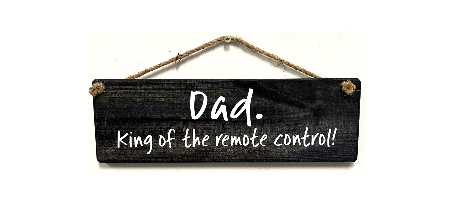 Dad, King of the Remote Control.