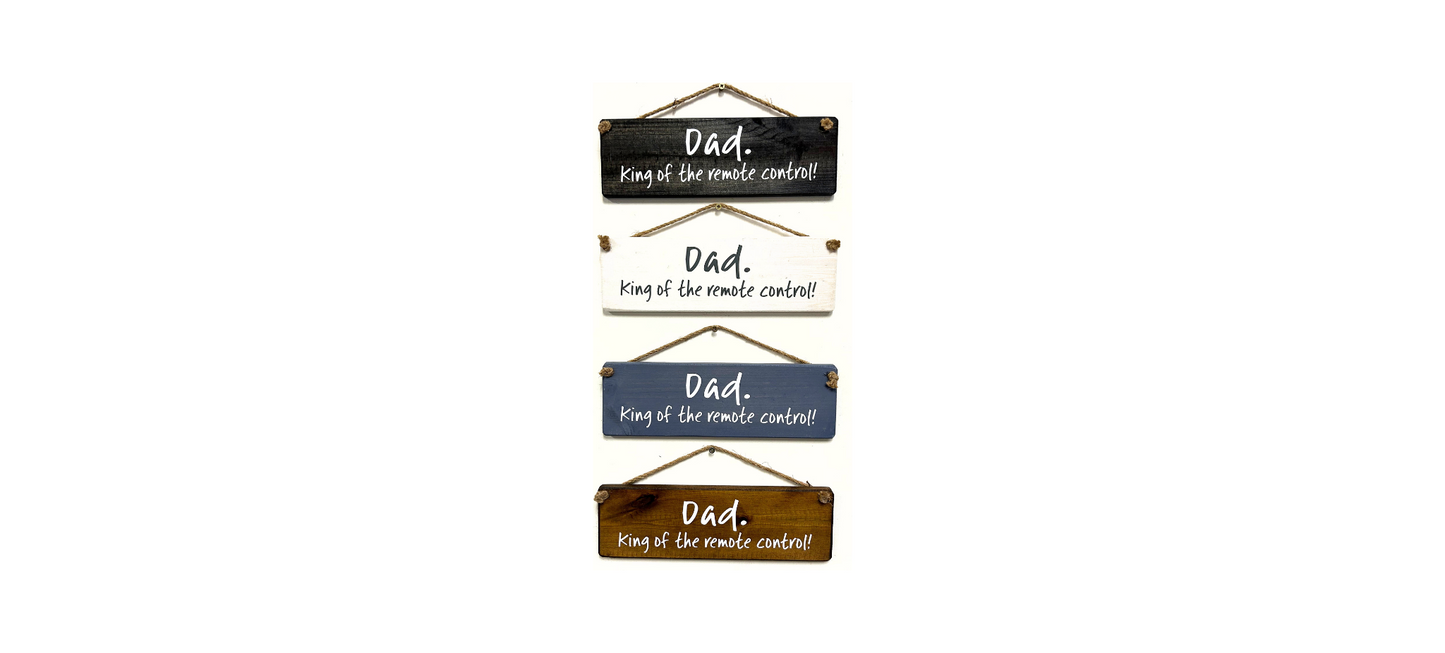 Dad, King of the Remote Control.