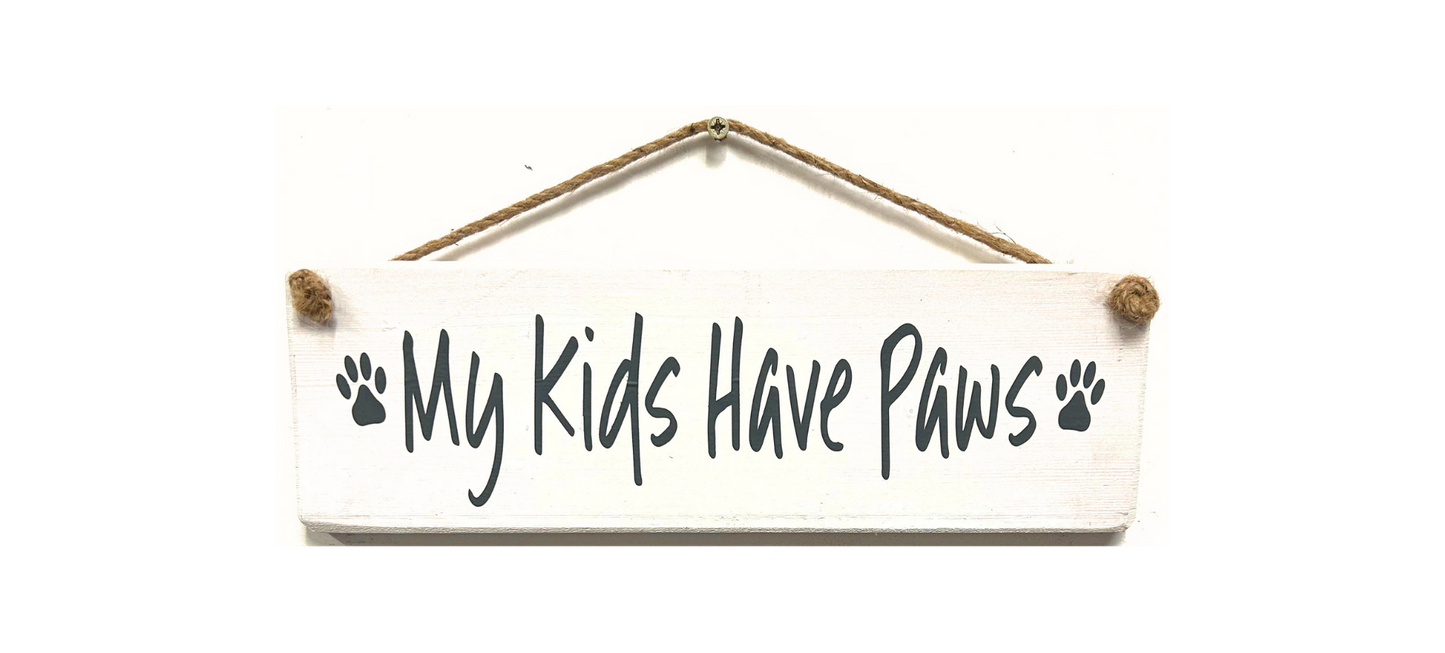 My kids have paws!