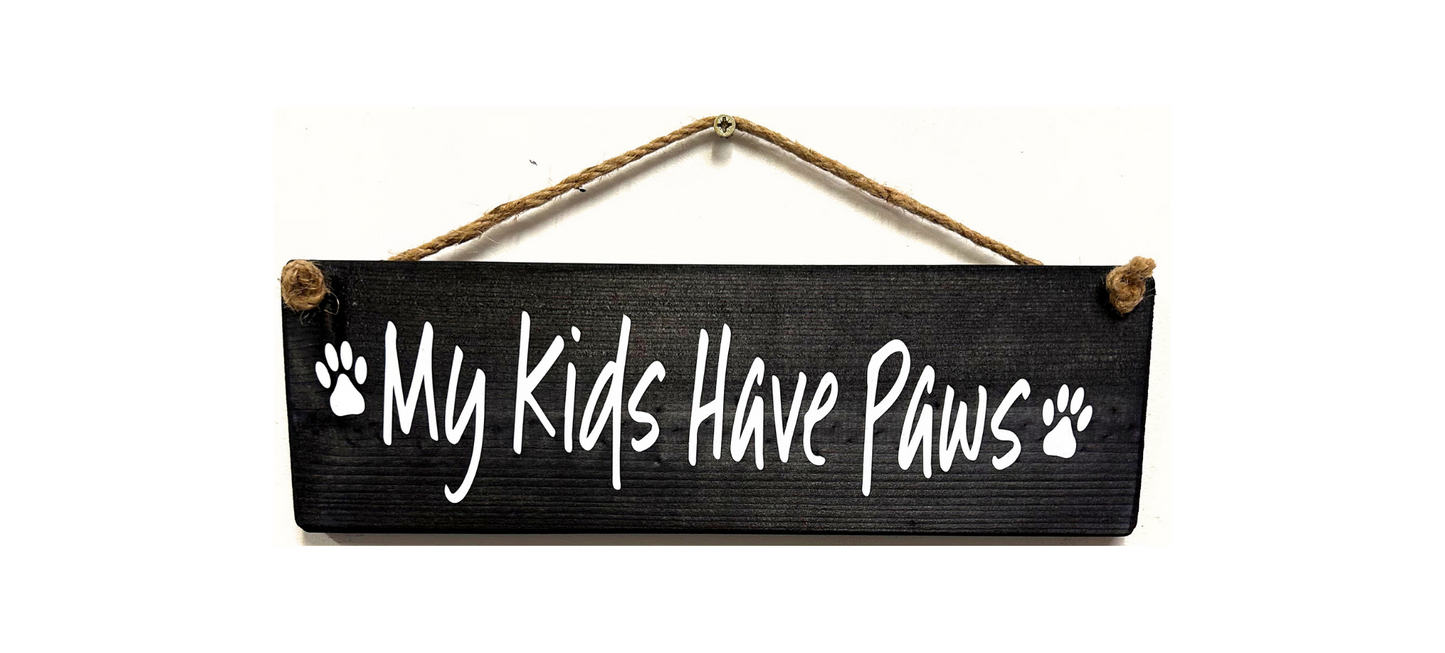 My kids have paws!