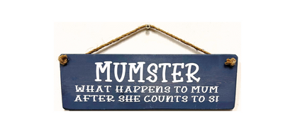 MUMSTER. What happens to Mum after she counts to 3!