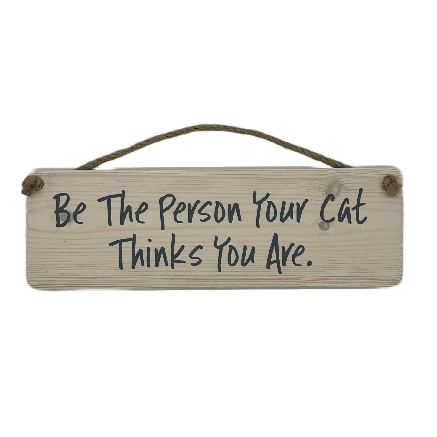 Be the person your cat thinks you are!