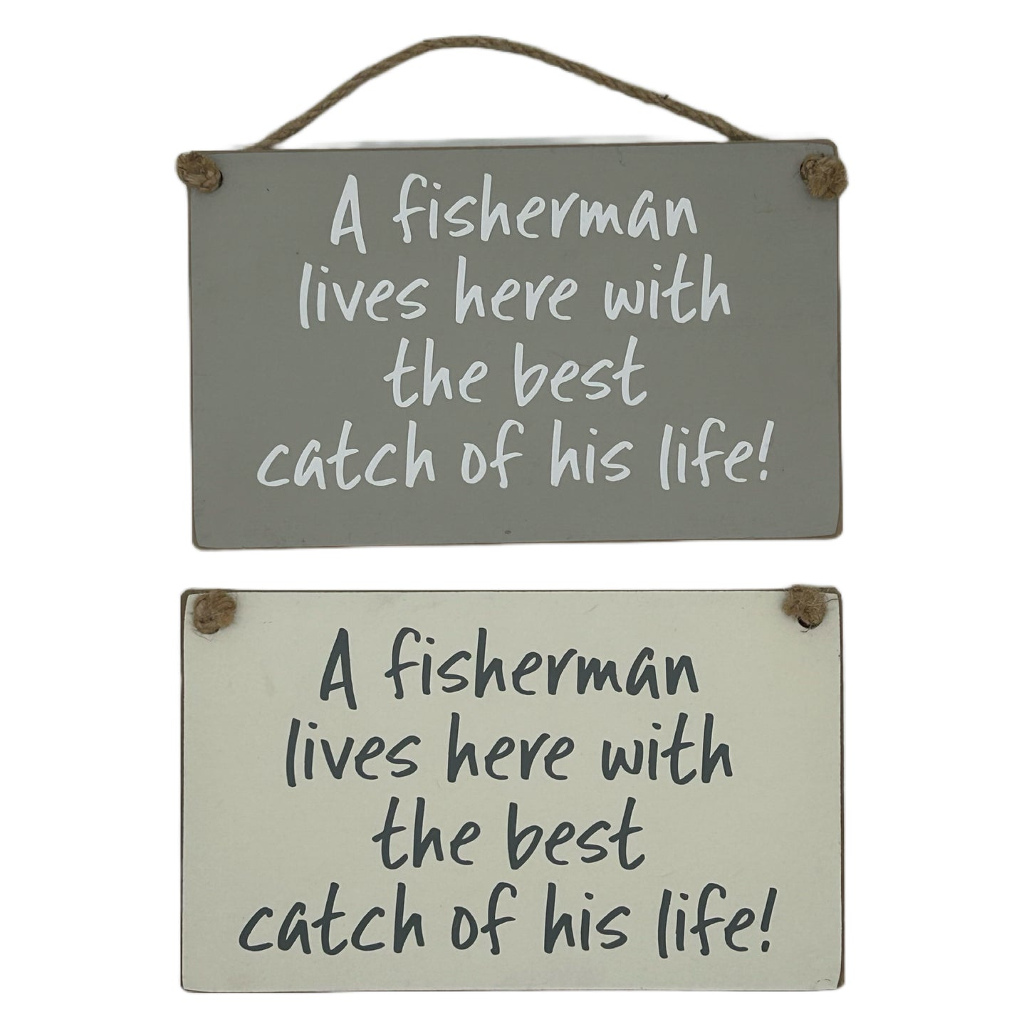 A Fisherman lives here with the catch of his life!