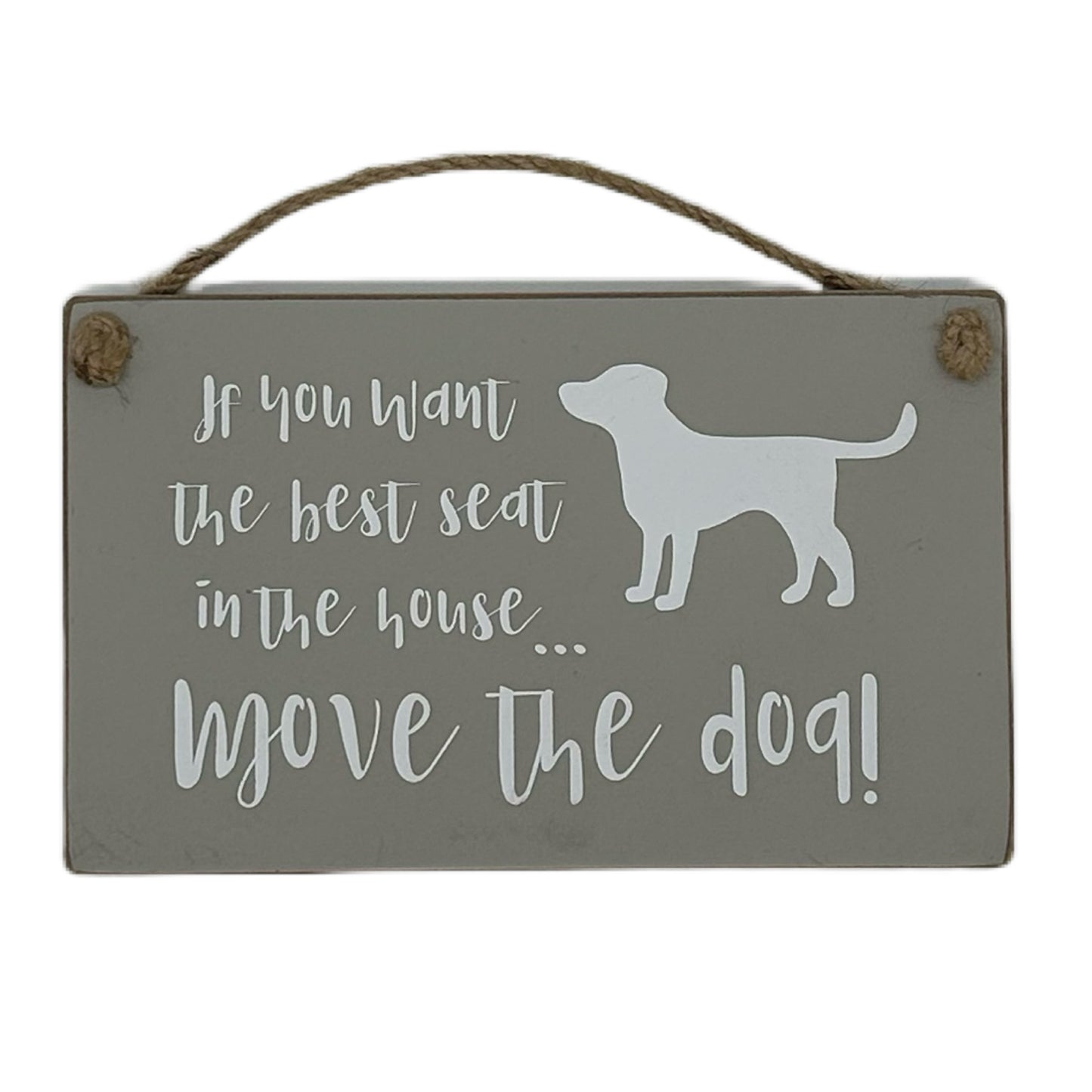If you want the best seat in the house, move the dog!