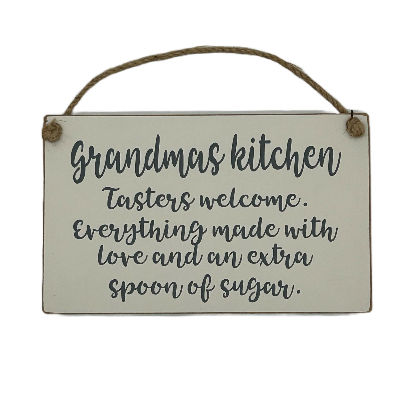 Grandma's kitchen taster welcome. Everything made with love and an extra