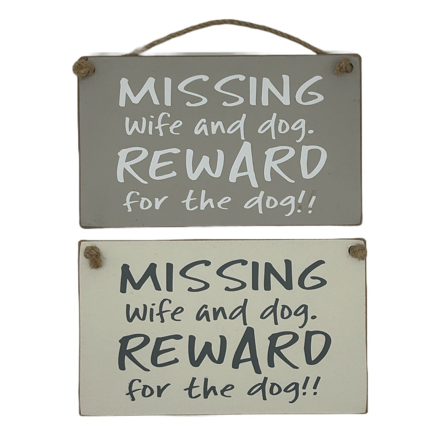 MISSING, wife and dog, reward for the dog!